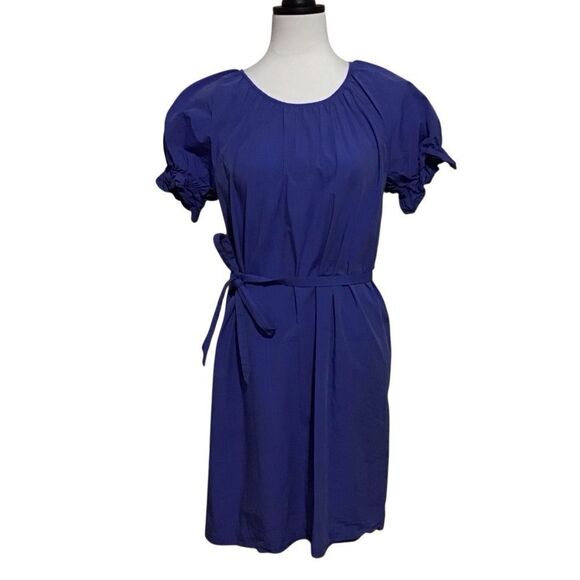 Ann Taylor Dresses & Skirts - Ann Taylor Blue Mini Puff‎ Sleeve Sundress S